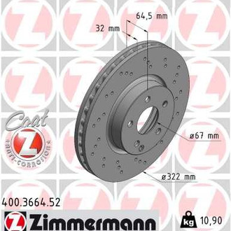 Zimmermann® - Sport-Z Front Brake Rotor