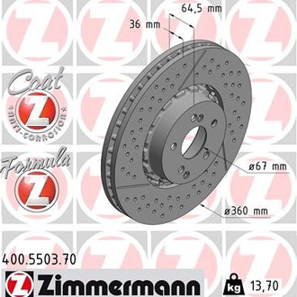 Zimmermann® - Formula-Z Brake Rotor