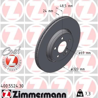 Zimmermann® - Formula-S Brake Rotor