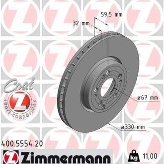 Zimmermann® - Coat-Z Brake Rotor