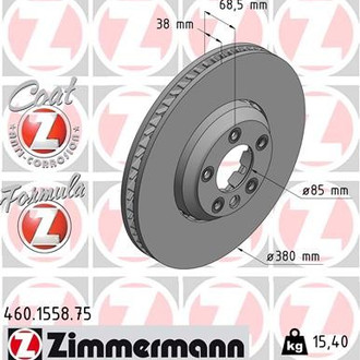 Zimmermann® - Formula-Z Front Passenger Side Brake Rotor