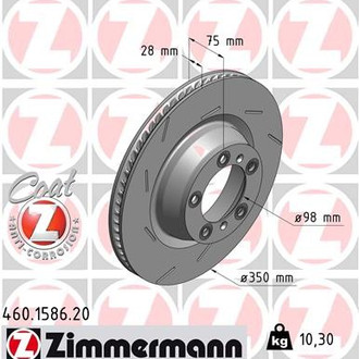 Zimmermann® - Coat-Z Rear Brake Rotor