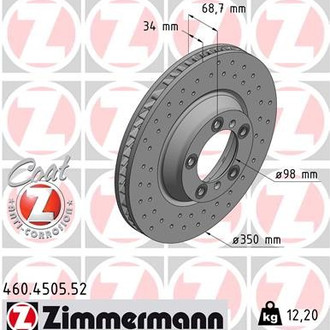 Zimmermann® - Sport-Z Front Passenger Side Brake Rotor