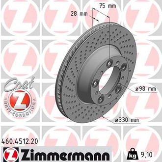 Zimmermann® - Coat-Z Brake Rotor
