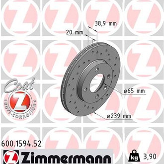 Zimmermann® - Sport-Z Front Brake Rotor