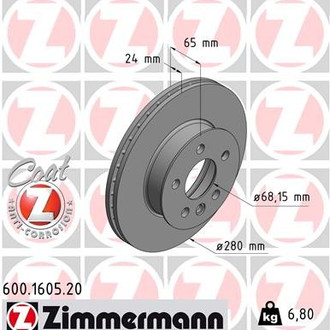 Zimmermann® - Coat-Z Brake Rotor