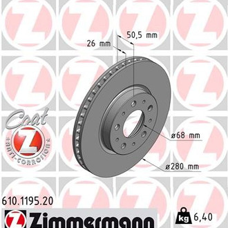 Zimmermann® - Coat-Z Brake Rotor