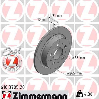 Zimmermann® - Coat-Z Brake Rotor