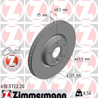 Zimmermann® - Coat-Z Brake Rotor