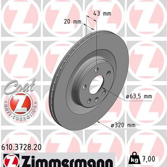 Zimmermann® - Coat-Z Plain Brake Rotor