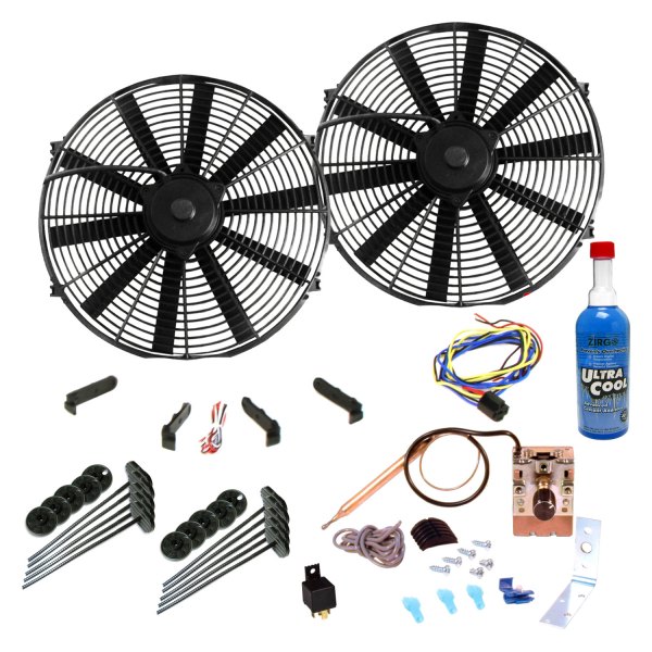 Zirgo® - Super Cool Kit with Two Flat Blade Style Fans