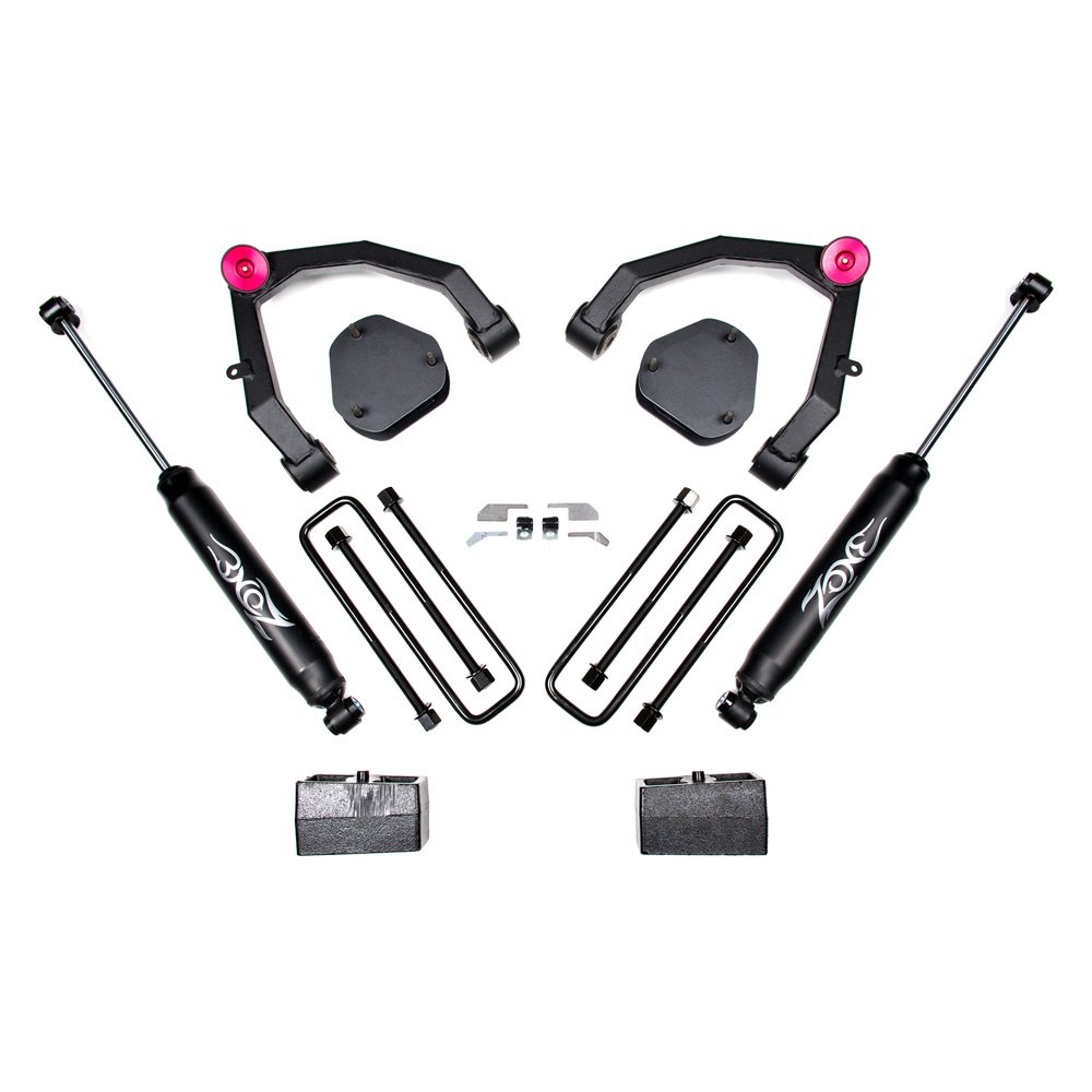 Zone Offroad® C30N 3.5" x 2" Adventure Series UCA Front and Rear Suspension Lift Kit