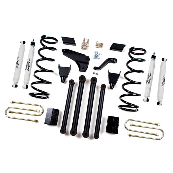 Zone Offroad® D17N 5" x 3" 4Link Front and Rear Suspension Lift Kit