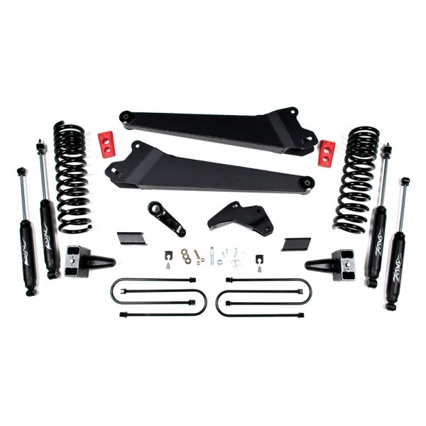 Zone Offroad® - Radius Arm Front and Rear Suspension Lift Kit