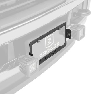 ZROADZ® - Mild Steel Bolt-on License Plate Mount for Two 3" LED Pod Lights