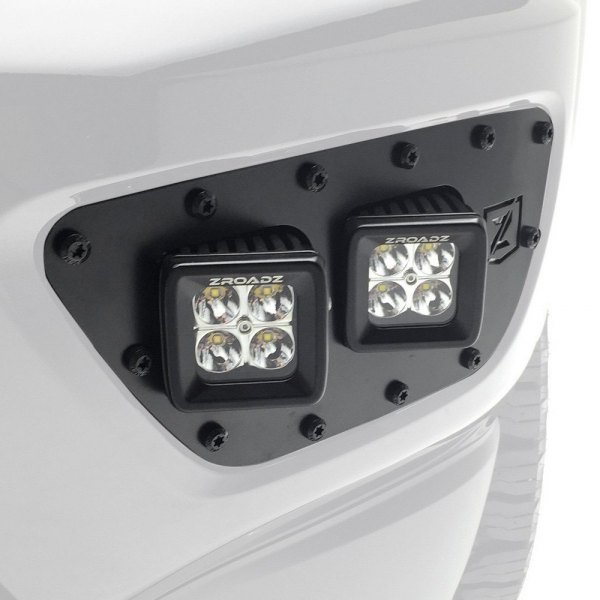 ZROADZ® - Front Bumper Bolt-on 3" 4x20W Cube Flood Beam LED Pod Lights