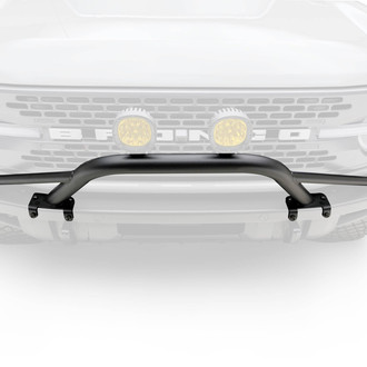 ZROADZ® - Mid-Length Hoop Mild Steel Bolt-on Front Bumper Mount for Two 4" LED Pod Lights