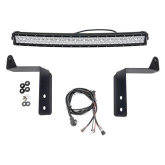 ZROADZ® - Top of Front Bumper Bolt-on 30" 180W Curved Double Row Combo Beam LED Light Bar Kit