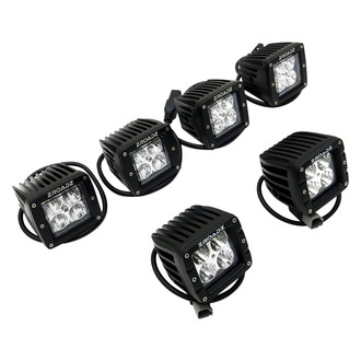 ZROADZ® - Front Bumper Bolt-on 3" 6x20W Cube Flood Beam Amber LED Light Kit