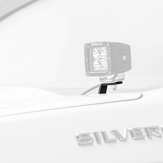 ZROADZ® - Mild Steel Bolt-on Hood Hinge Mounts for Two 3" LED Pod Lights