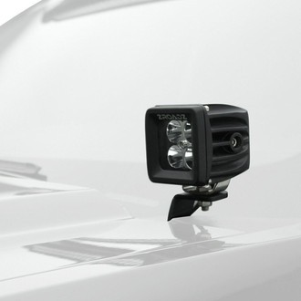 ZROADZ® - Hood Hinge Bolt-on 3" 2x20W Cube Flood Beam Amber LED Light Kit