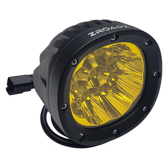 Zroadz® - Hood Ditch 4" 2x45W Round Combo Beam Amber LED Light Kit