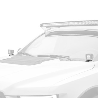 ZROADZ® - Mild Steel Bolt-on Hood Hinge Mounts for Two 3" LED Pod Lights