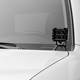 ZROADZ® - Mild Steel Bolt-on Hood Hinge Mounts for Two 3" LED Pod Lights