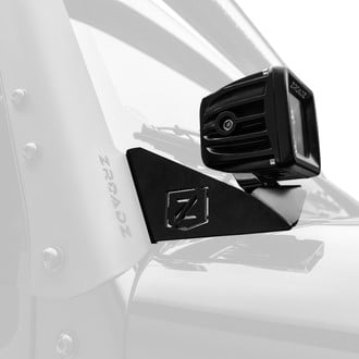 ZROADZ® - A-Pillar Bolt-on 3" 2x20W Cube Flood Beam LED Pod Lights