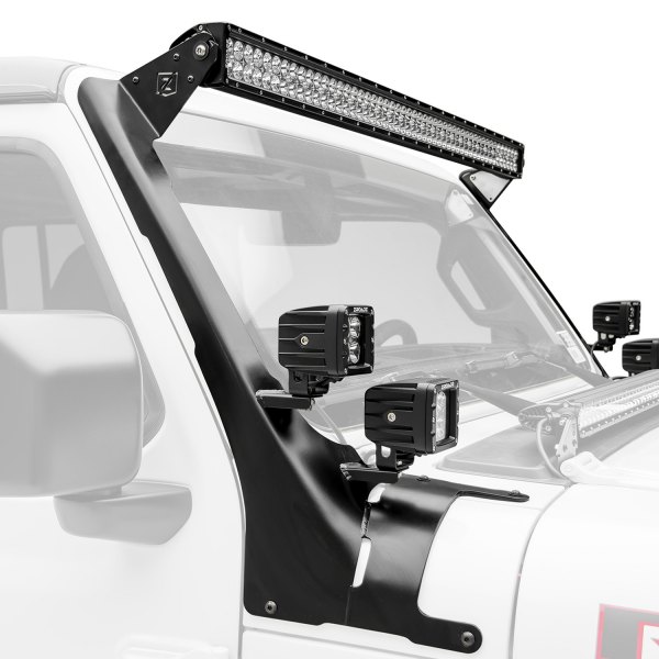 ZROADZ® - Roof Bolt-on 52" and Four 3" 348W Dual Row Combo Beam LED Light Bar Kit