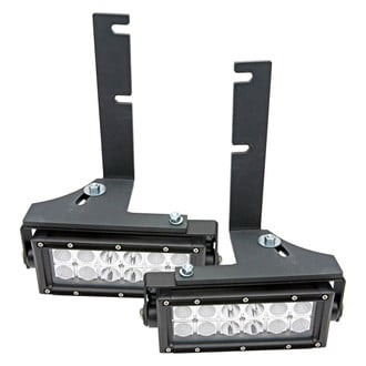 ZROADZ® - Mild Steel Bolt-on Rear Bumper Mounts for Two 6" LED Light Bars