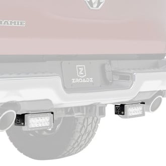ZROADZ® - Mild Steel Bolt-on Rear Bumper Mounts for Two 6" LED Light Bars