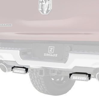 ZROADZ® - Mild Steel Bolt-on Rear Bumper Mounts for Two 6" Slim LED Light Bars