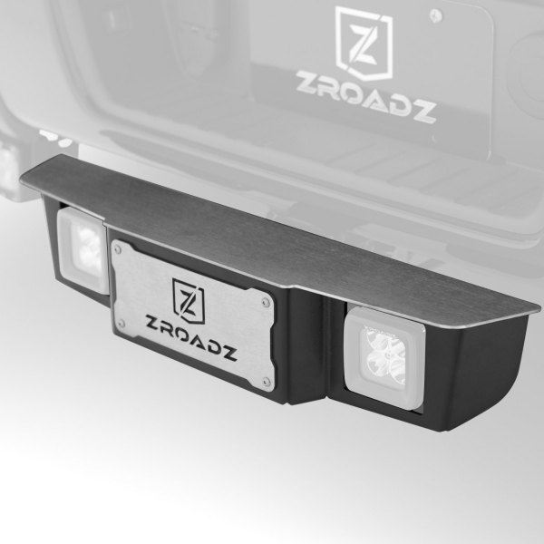 ZROADZ® - Mild Steel, Stainless Steel Bolt-on Hitch Step Mount for Two 3" LED Pod Lights