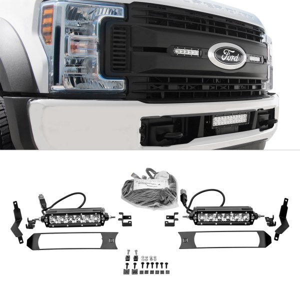 ZROADZ® - Grille OE Bolt-on 6" 2x30W Slim Combo Beam LED Light Bars