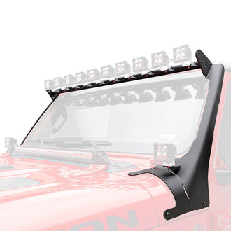 ZROADZ® - Mild Steel Bolt-on Roof and A-Pillar Mounts for Twelve 3" LED Lights