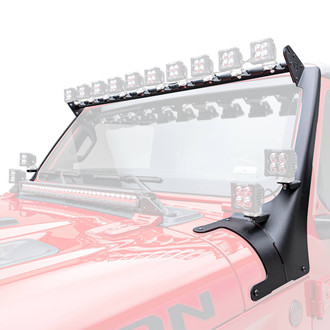 ZROADZ® - Mild Steel Bolt-on Roof and A-Pillar Mounts for Fourteen 3" LED Lights