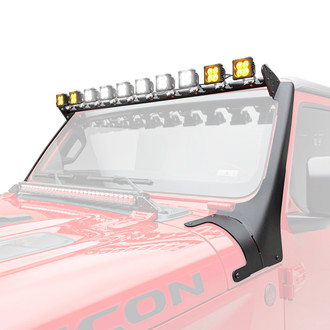 ZROADZ® - Roof and A-Pillar Bolt-on 3" 10x20W Cube Flood Beam White/Amber LED Light Kit