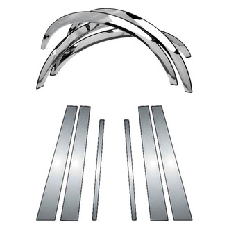 Zunden® - 2-Pc Chrome Pillar Post Kit